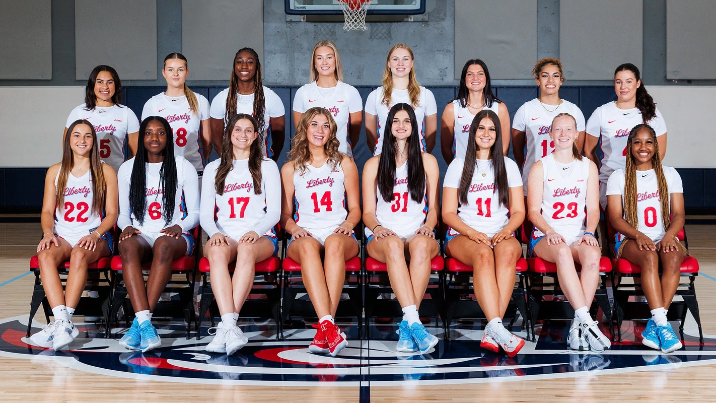 Groups are photographed as part of the 2024 Liberty University Women’s Basketball team Media Day on September 04, 2024. (Photo by: Matt Reynolds)