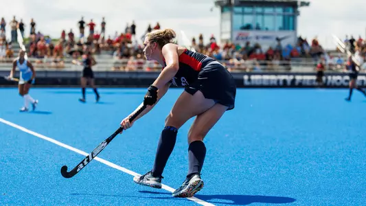 The Liberty University Field Hockey Team faces UNC at the East Campus Fields on September 22, 2024. (Photo By: Kendall Tidwell)