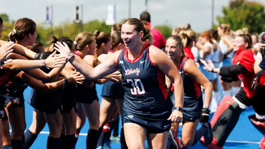 The Liberty University Field Hockey Team faces UNC at the East Campus Fields on September 22, 2024. (Photo By: Kendall Tidwell)