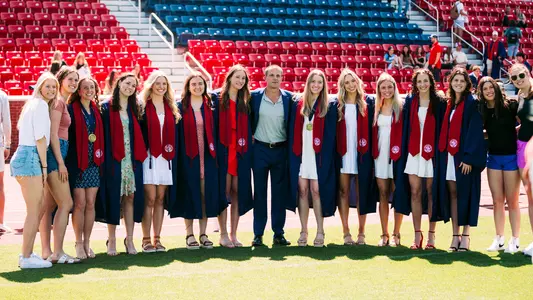Athletics - Fall 2024 Semester GPA Story - Women's Swim Dive Graduate Group Photo