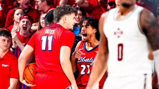 Men's Basketball Recap Photo Zander Yates and Gabriel McKay vs. New Mexico State Jan. 18, 2025