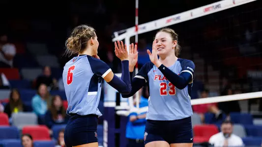 Volleyball takes on UTEP in the Liberty Arena on November 09, 2024. (Photo by KJ Jugar)