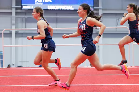 The Liberty Kickoff Invitational is photographed in the Brant Tolsma Indoor Track on December 06, 2024. (Photo by: Jessie Jordan)