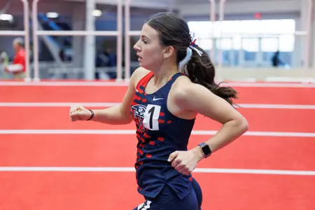 The Liberty Kickoff Invitational is photographed in the Brant Tolsma Indoor Track on December 06, 2024. (Photo by: Jessie Jordan)