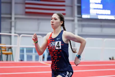 The Liberty Kickoff Invitational is photographed in the Brant Tolsma Indoor Track on December 06, 2024. (Photo by: Jessie Jordan)