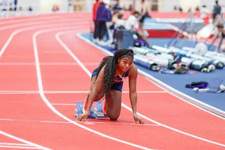 The Brant Tolsma Invitational is photographed in the Liberty Indoor Track Center on January 25, 2025. (Photo by Ethan Smith)