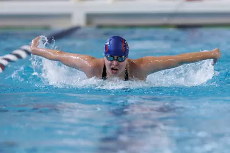 Liberty University hosts the 2023 TYR ’95 Invite in the Liberty University Natatorium on November 19, 2023. (Photo by Joel Coleman)