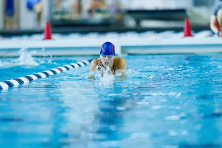 Liberty University’s Women’s Swim and Dive team face James Madison University at Liberty’s Natatorium on October 26th, 2024. (Photo by Ryan Anderson)