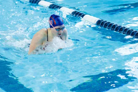 Liberty University’s Women’s Swim and Dive team face James Madison University at Liberty’s Natatorium on October 26th, 2024. (Photo by Ryan Anderson)
