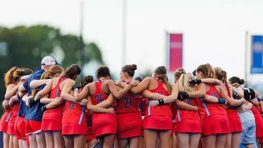 Liberty’s Field Hockey team faces UCONN at the East Campus field hockey stadium on September 26th, 2025. (Photo by Ryan Anderson)