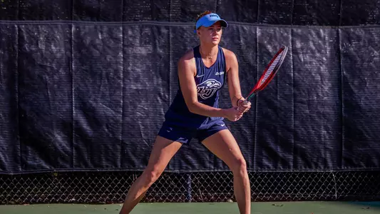 WTEN Daavetila prepares for a serve