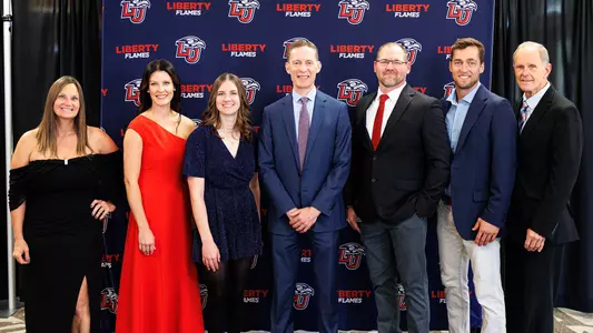 Athletics - Liberty Athletics Hall of Fame Banquet Group Photo - Class of 2025