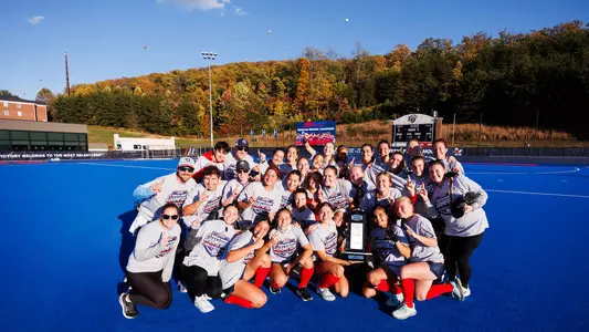 Liberty University’s Field Hockey team faces Villanova University at the East Campus Field Hockey Field on October 31, 2025. (Photo by: Matt Reynolds)