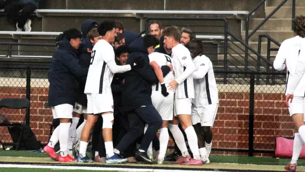 Men's Soccer - Farner Goal Celebration OVC Qtrs. 11-9-25