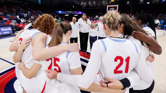 WBB Prayer after ECU Game