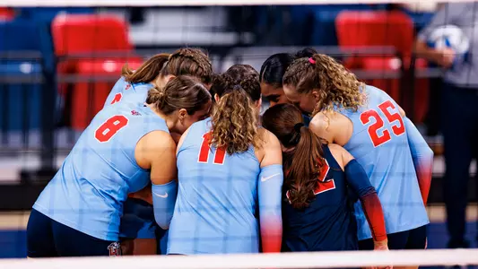 Liberty University Women’s Volleyball Plays Florida International University Panthers at the Liberty Arena on October 24, 2025. (Photo by Ethan Smith)