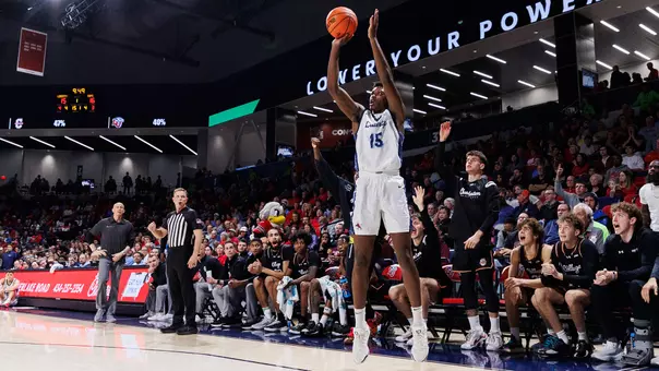 Men's Basketball Drew Grimes Preview Photo vs. Carolina University Nov. 16, 2025