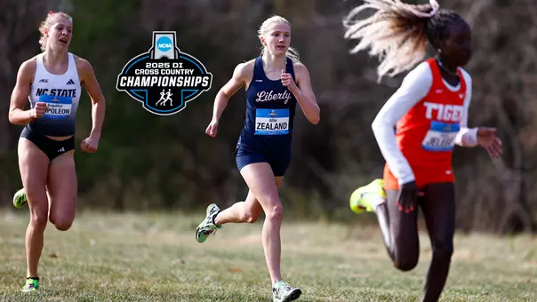 Allie Zealand at 2025 NCAA SE Regional with NCAA Logo