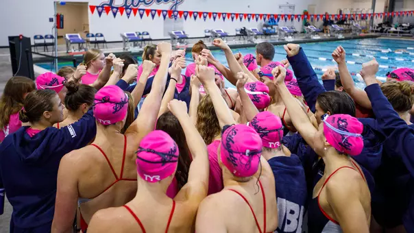 The Liberty Swim & Dive team hosts ECU in the Liberty Natatorium on October 3rd, 2025. (Photo by Grace Greer)