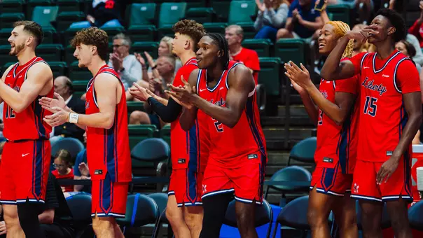 Men's Basketball Team Bench Preview Photo vs. Towson Nov. 24, 2025