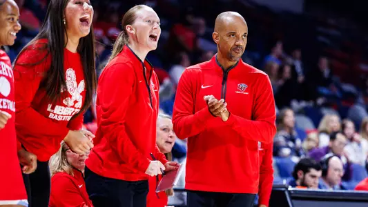 Alexis Sherard Clap During Coaching Debut