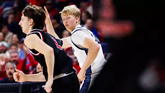 Men's Basketball Torr Sorensen Preview Photo at Dayton Dec. 18, 2025