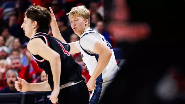 Men's Basketball Torr Sorensen Preview Photo at Dayton Dec. 18, 2025