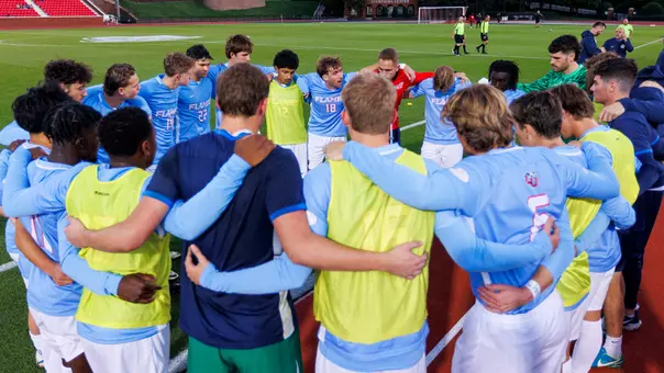 Men's Soccer - Pregame Team Huddle 10-2-25