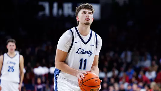 Men’s Basketball takes on Charleston in the Liberty Arena on November 07, 2025. (Photo by KJ Jugar)