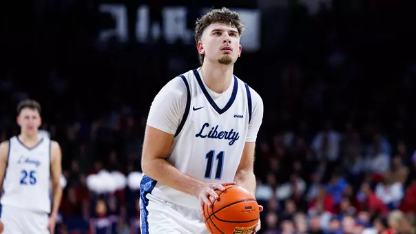 Men’s Basketball takes on Charleston in the Liberty Arena on November 07, 2025. (Photo by KJ Jugar)