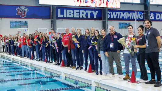 2025 Swimming & Diving Senior Day Photo