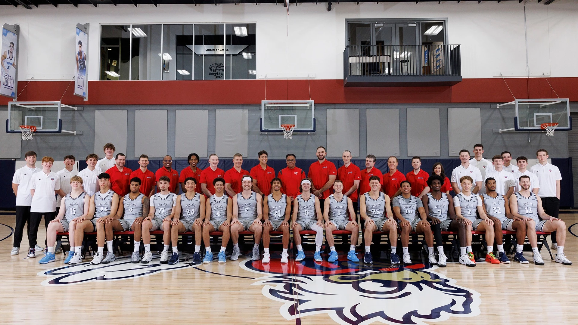 The Men’s Basketball Team Photo is Photographed on the Practice Courts on February 6, 2025 (Photo by: Kendall Tidwell)