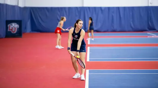 Yoanna Radulova Prepares to serve