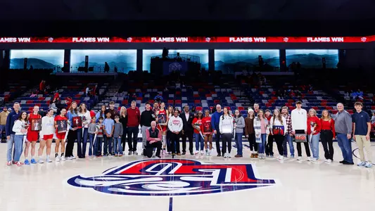 2025 WBB Senior Day Posed Group