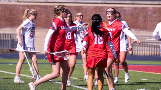 WLAX celebrating a goal