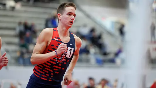 The Liberty Kickoff Invitational is photographed in the Brant Tolsma Indoor Track on December 06, 2024. (Photo by: Jessie Jordan)