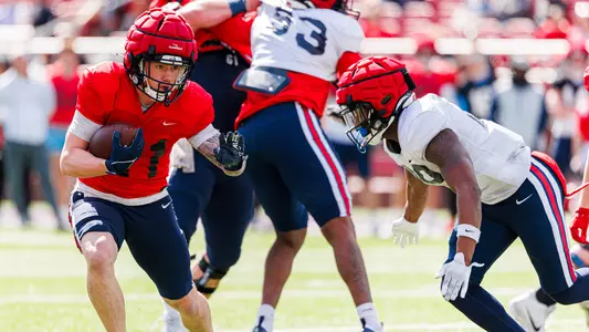 Football - Caden Williams at 2025 Spring Football Game