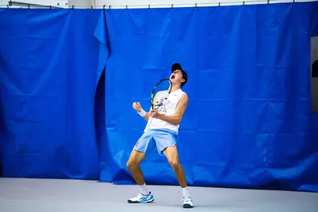 Gouws Celebrates a Point