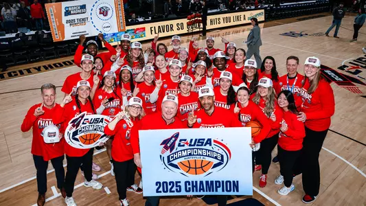 2025 Liberty WBB CUSA Champions from Above