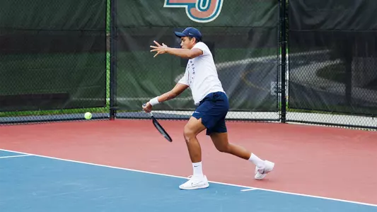 Auytayakul attempts a forehand