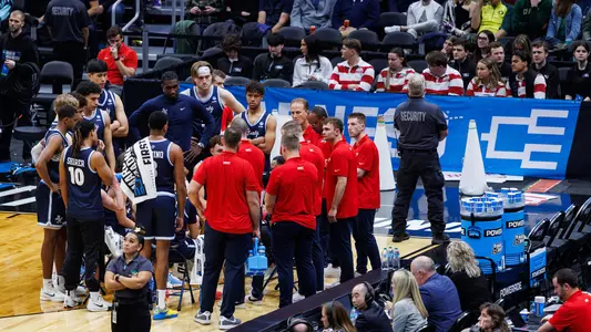 The Liberty University Men’s Basketball Team plays the University of Oregon in the first round of the NCAA Tournament on March 21, 2025. (Photo by: Matt Reynolds)