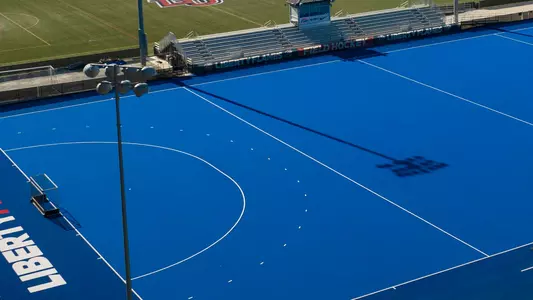 The Liberty University East Campus Lacrosse fields are photographed from a drone for aerial speculative images on November 16, 2023. (Photo by: Chase Gyles)