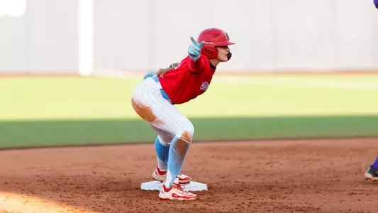 Liberty Softball faces James Madison University at Kamphuis Field on March 1st, 2025. (Photo by Ethan Smith)