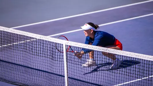 Turchetto prepares for a point at net