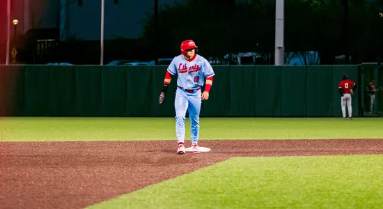 Baseball - Camden Troyer at second 4-11-25