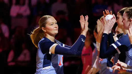 Volleyball takes on UTEP in the Liberty Arena on November 09, 2024. (Photo by KJ Jugar)