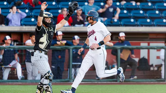 Baseball - Jaxon Sorenson Scores vs Wake Forest 3-18-25