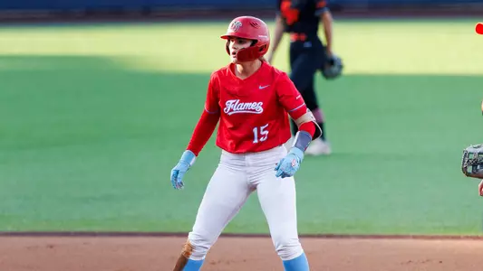 Liberty Softball takes on the Sam Houston State Bearkats at Kamphuis Field at Liberty Softball Stadium on April 17, 2025. (Photo by Grace Greer)