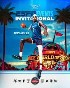 Men's Basketball Terry's Chocolate ESPN Events Invitational Announcement Graphic May 28, 2025
