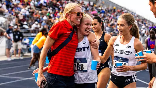Heather and Allie Zealand Celebrate NCAA 1,500 Qualification